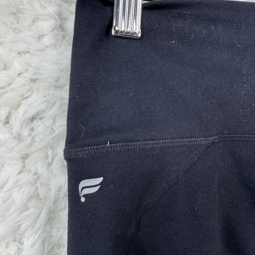 Fabletics PowerHold Biker Shorts Medium Black Athleisure Sporty Workout - Picture 7 of 8